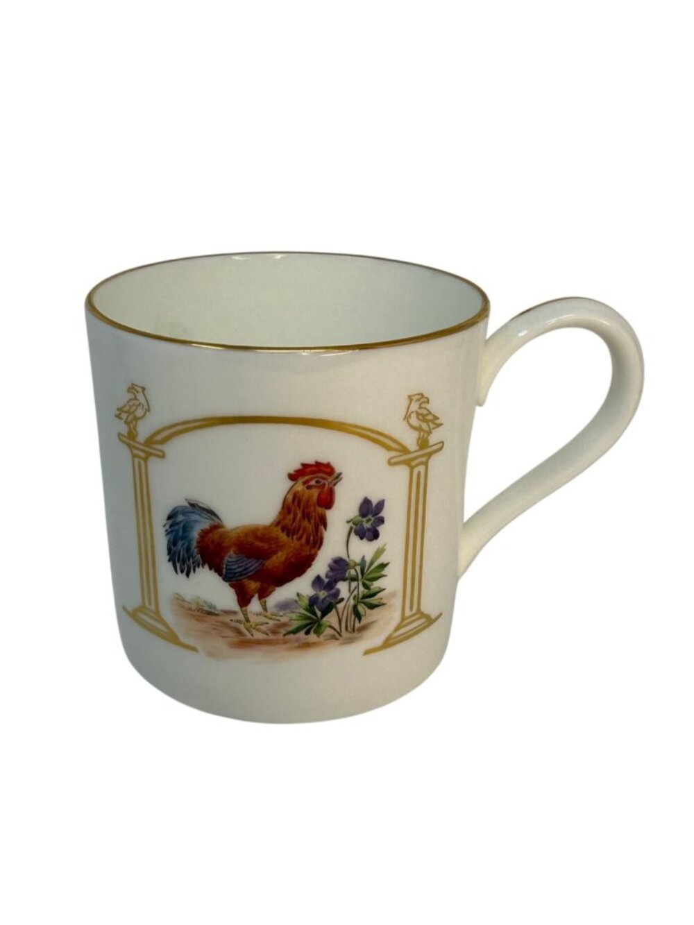 Boehm Birds‎ Flowers Original 13 States Mug Cup Rhode Island Red Birdfoot Violet